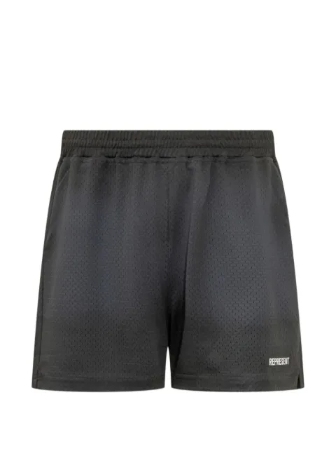 Represent mesh logo-print track shorts