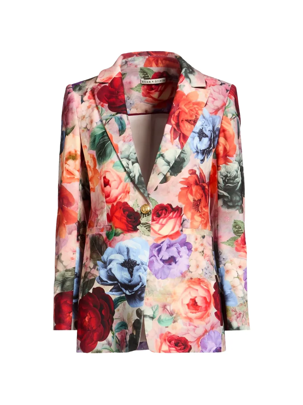 alice + olivia Breann floral-print blazer - Rot