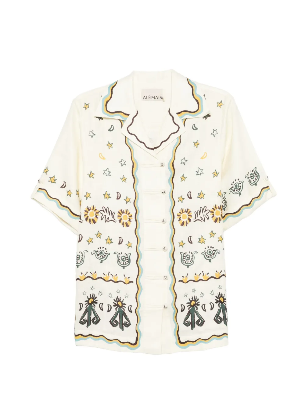 graphic-print shirt