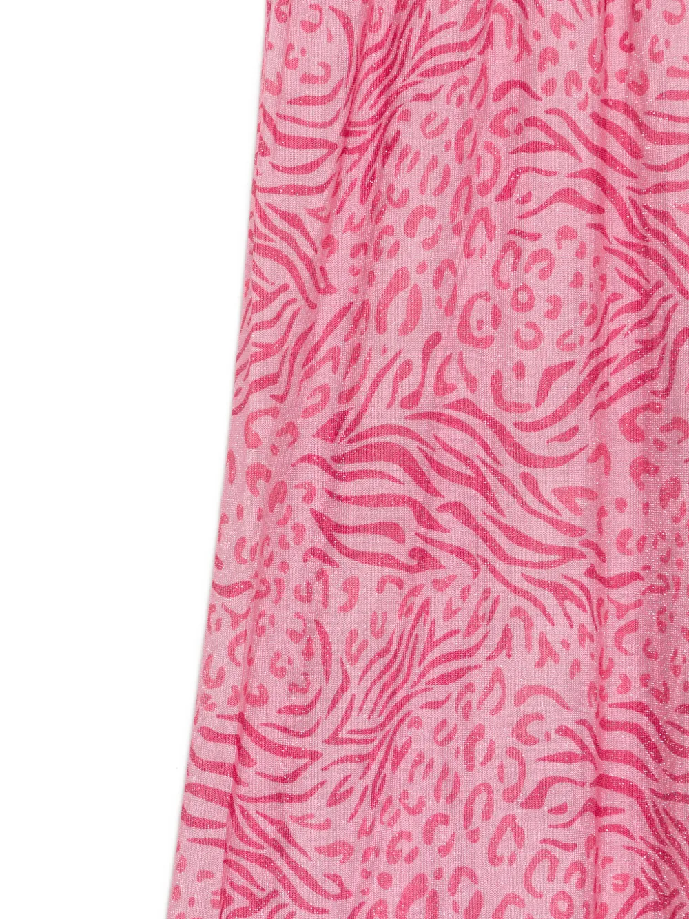 MC2 Saint Barth Kids Broek met dieren-print en wijde pijpen Roze