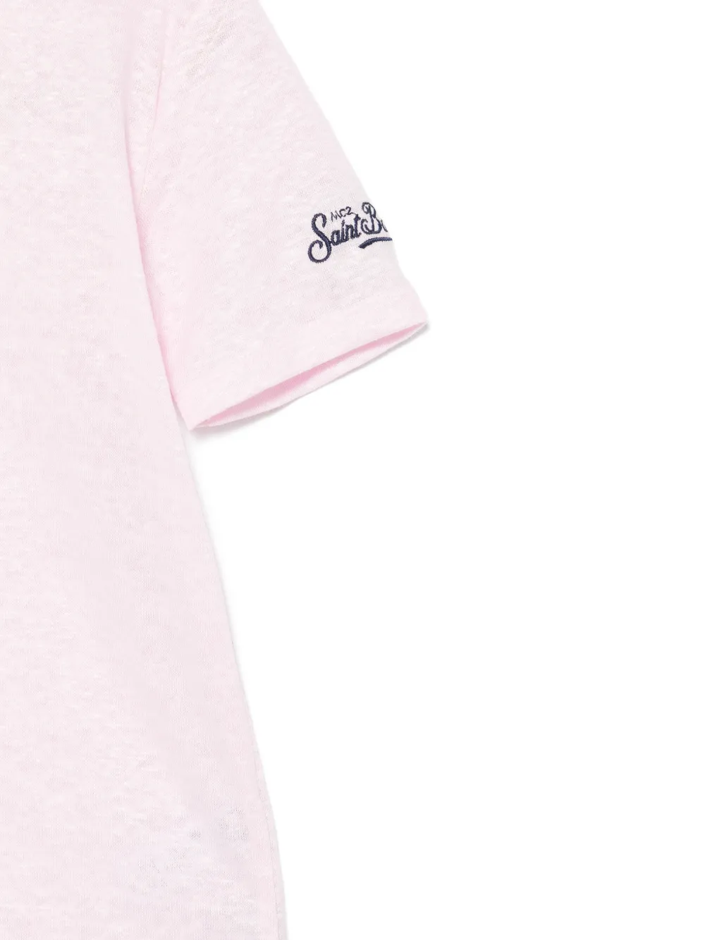MC2 Saint Barth Kids T-shirt met geborduurd logo Roze