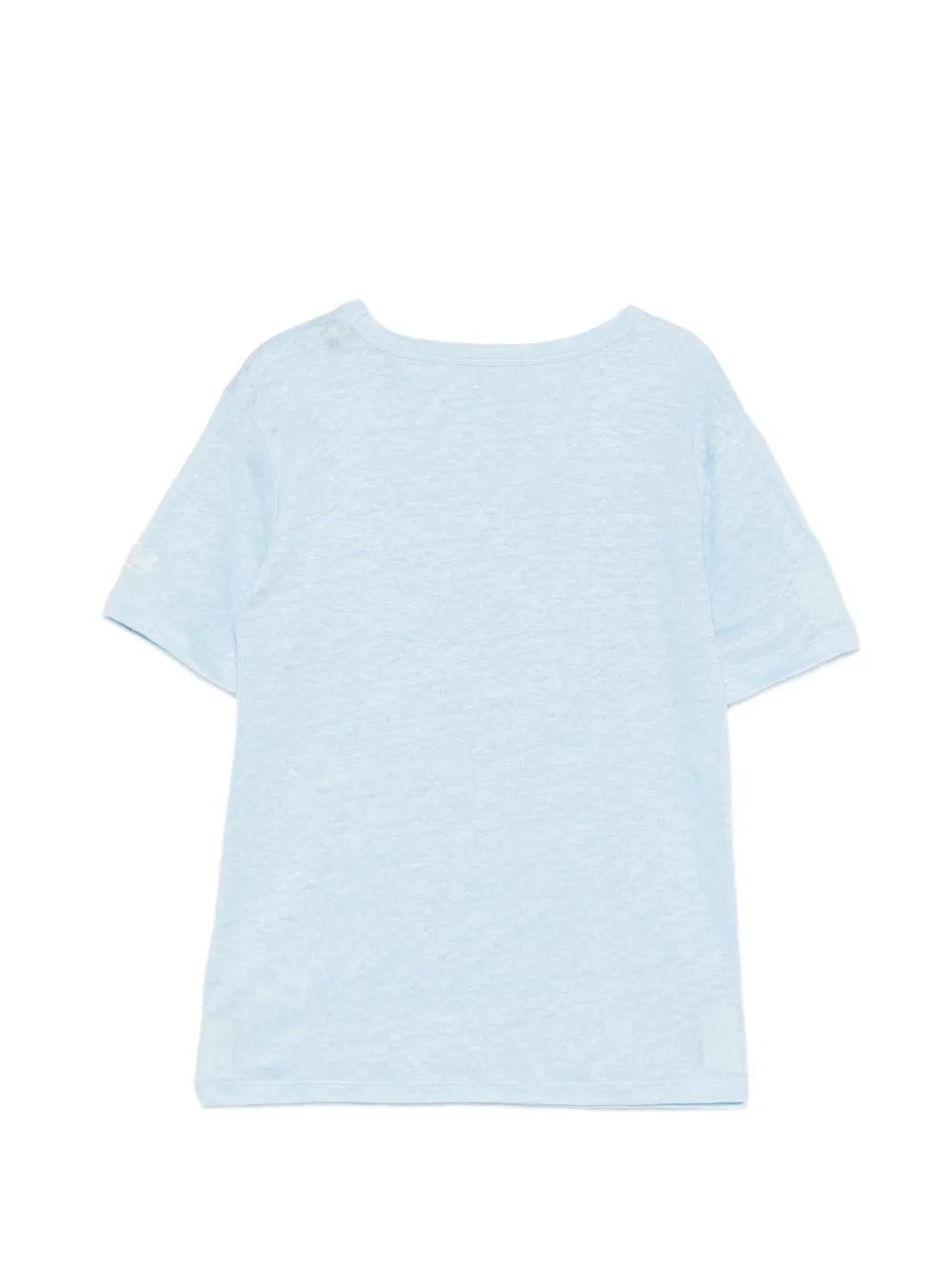 MC2 Saint Barth Kids T-shirt met geborduurd logo en slub-textuur Blauw