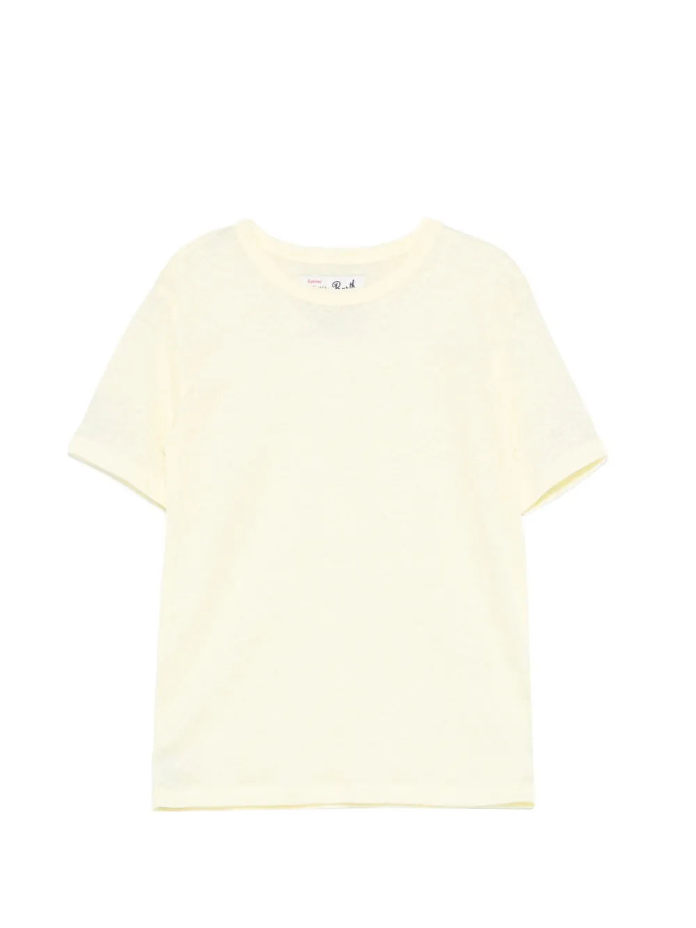 MC2 Saint Barth Kids embroidered-logo T-shirt - Giallo