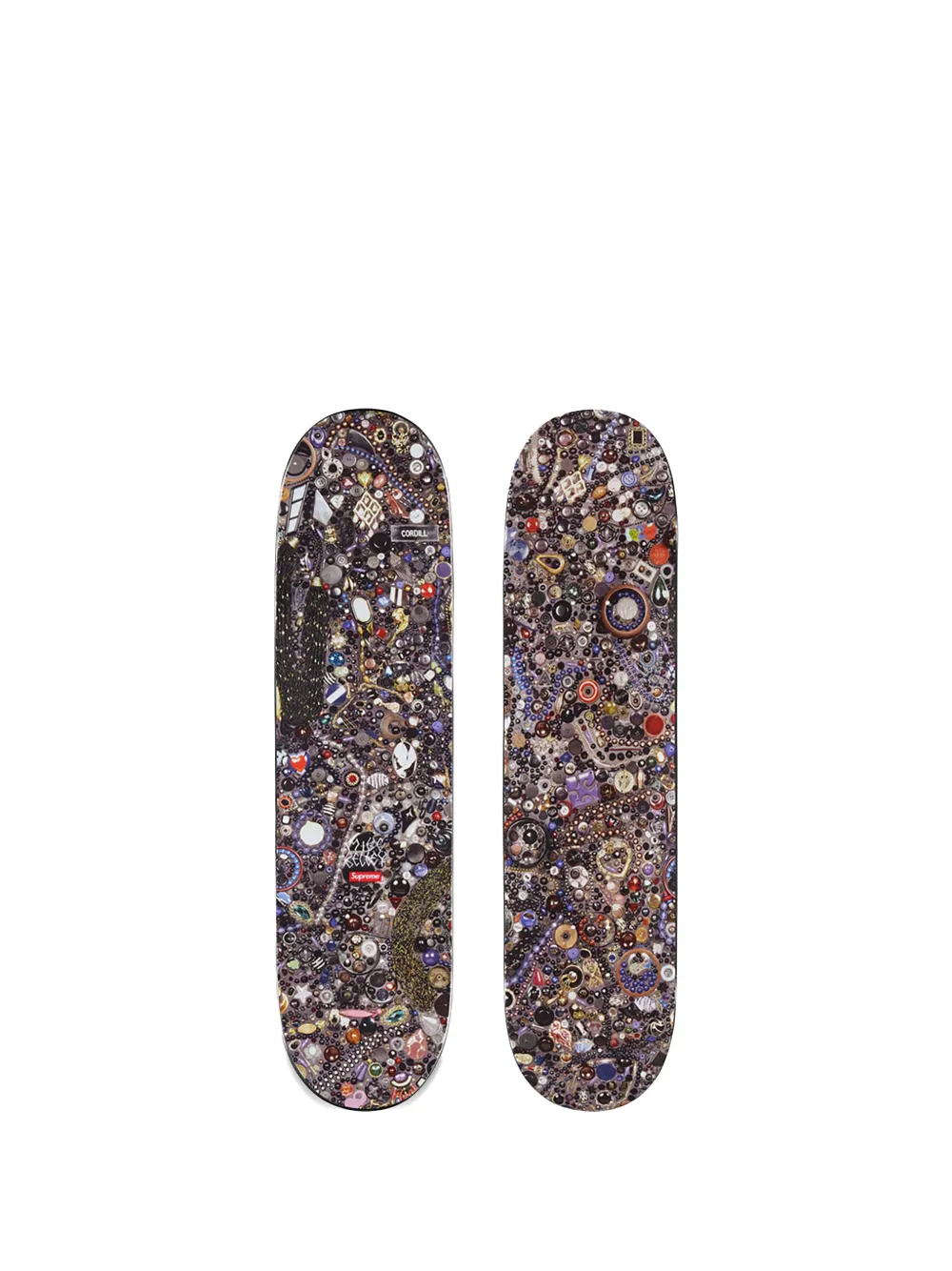Supreme x Mike Kelley graphic-print skateboard - Schwarz