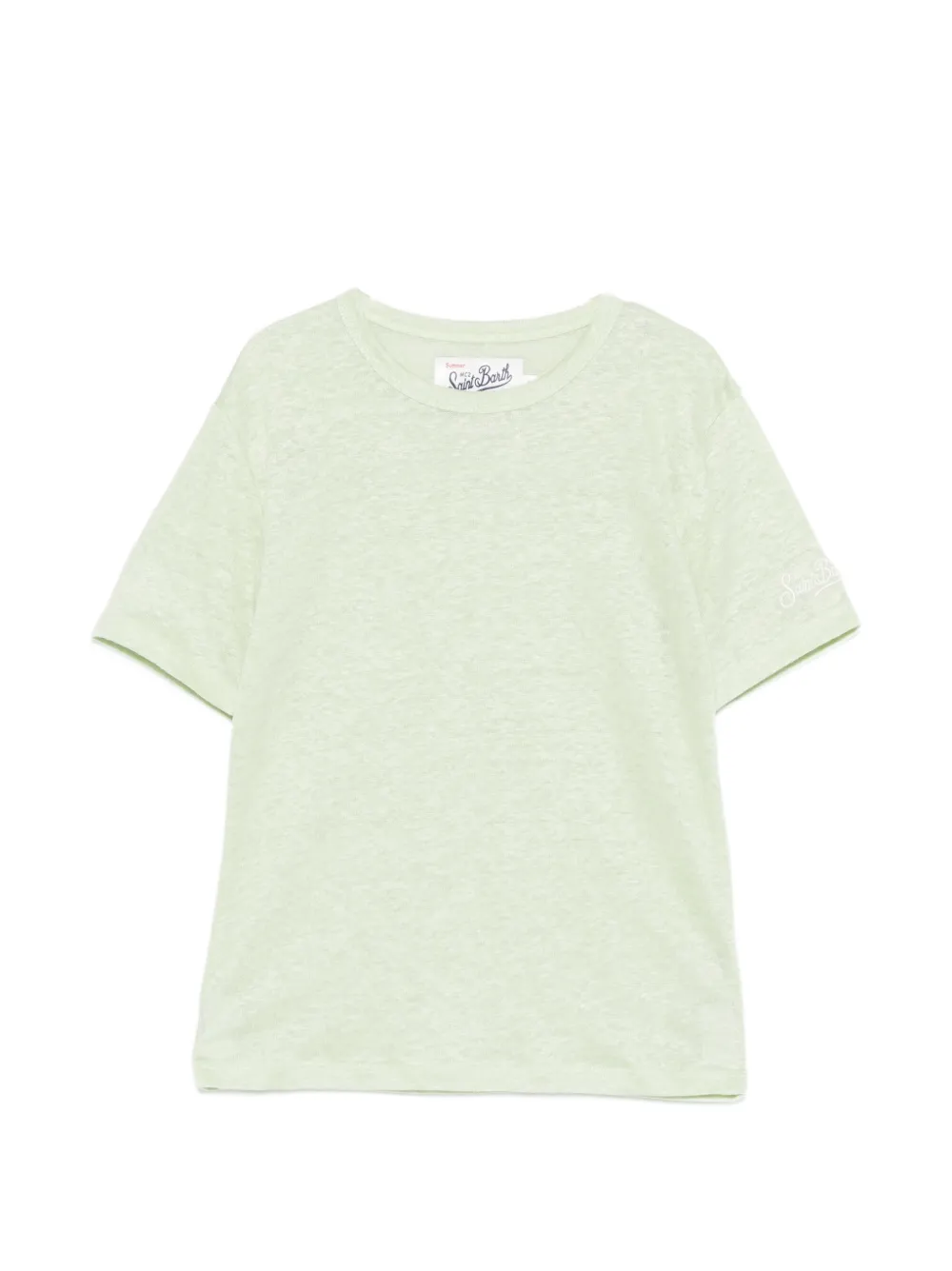MC2 Saint Barth Kids logo-embroidered T-shirt - Verde