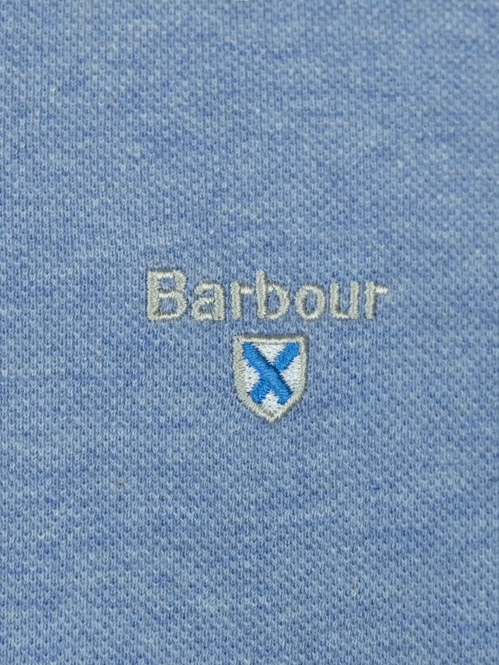 Barbour Poloshirt met geborduurd logo en tartan ruit Blauw