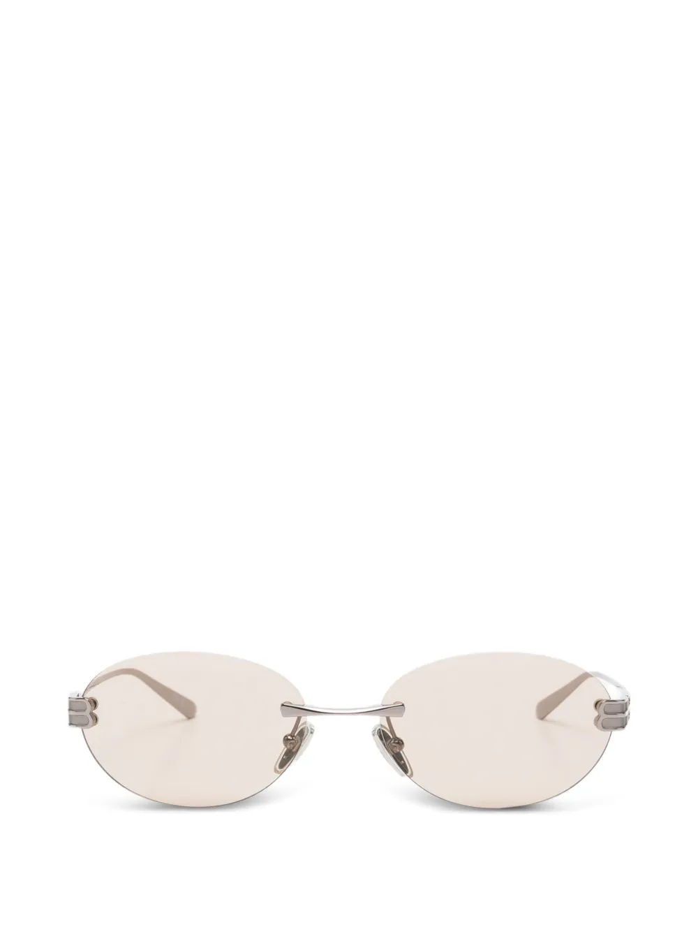 Balenciaga Gossip oval-frame sunglasses - Argento