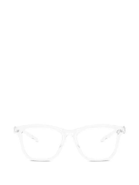 Diesel logo-plaque rectangle-frame glasses
