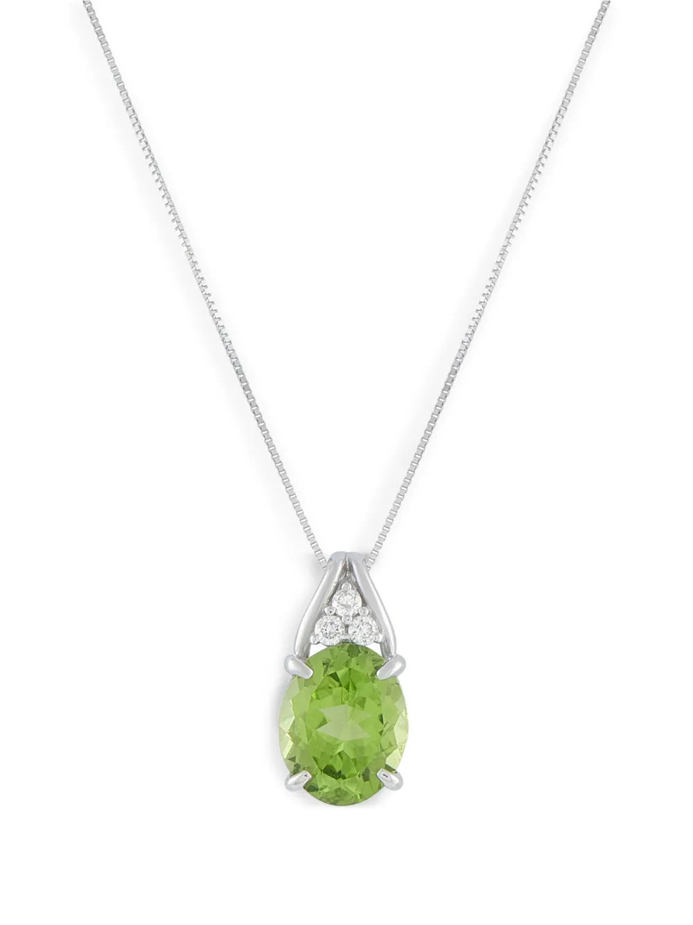 LB Exclusive peridot and diamond necklace - Argento