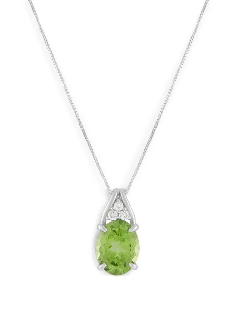 LB Exclusive peridot and diamond necklace