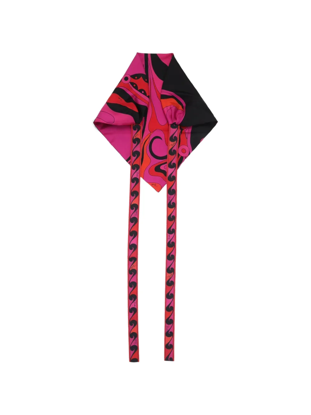 PUCCI abstract-print silk headscarf - Rosa