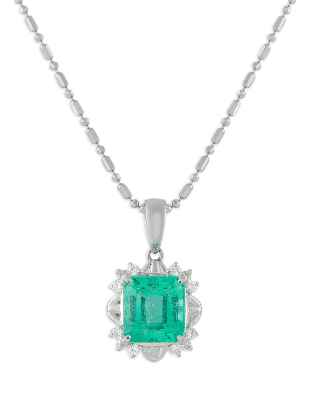 LB Exclusive emerald and diamond necklace - Argento