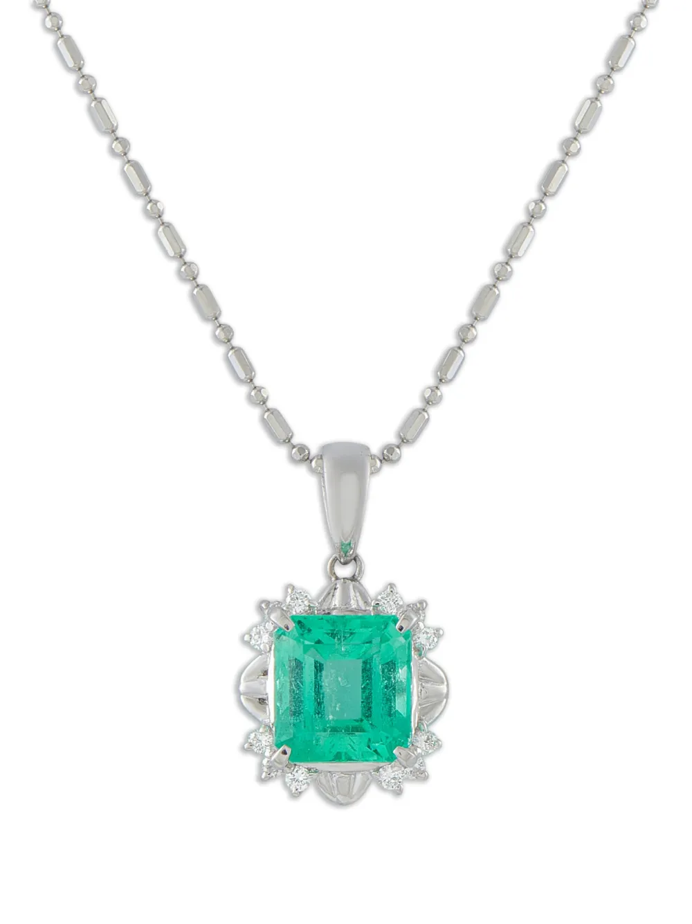 LB Exclusive emerald and diamond necklace - Argento