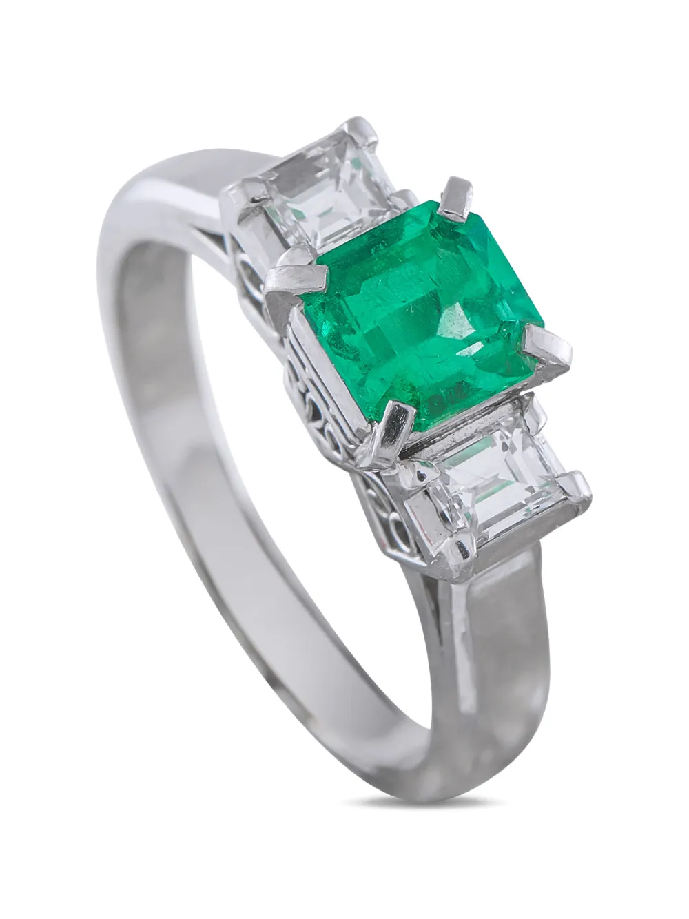 LB Exclusive emerald and diamond ring - Argento