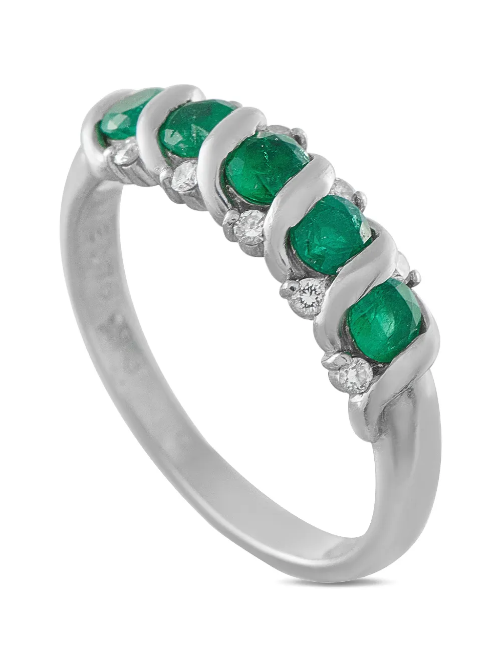 LB Exclusive emerald and diamond ring - Argento