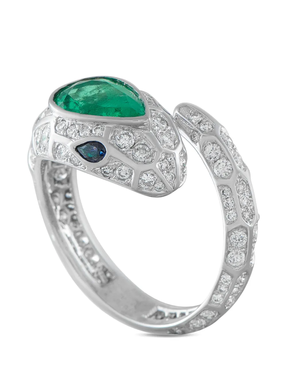 LB Exclusive multi-stone snake ring - Argento