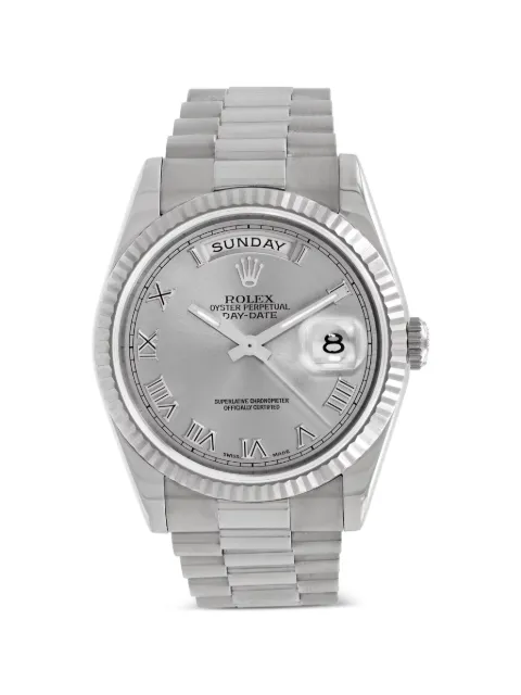Rolex Oyster Perpetual Day-Date fluted bezel 36mm watch