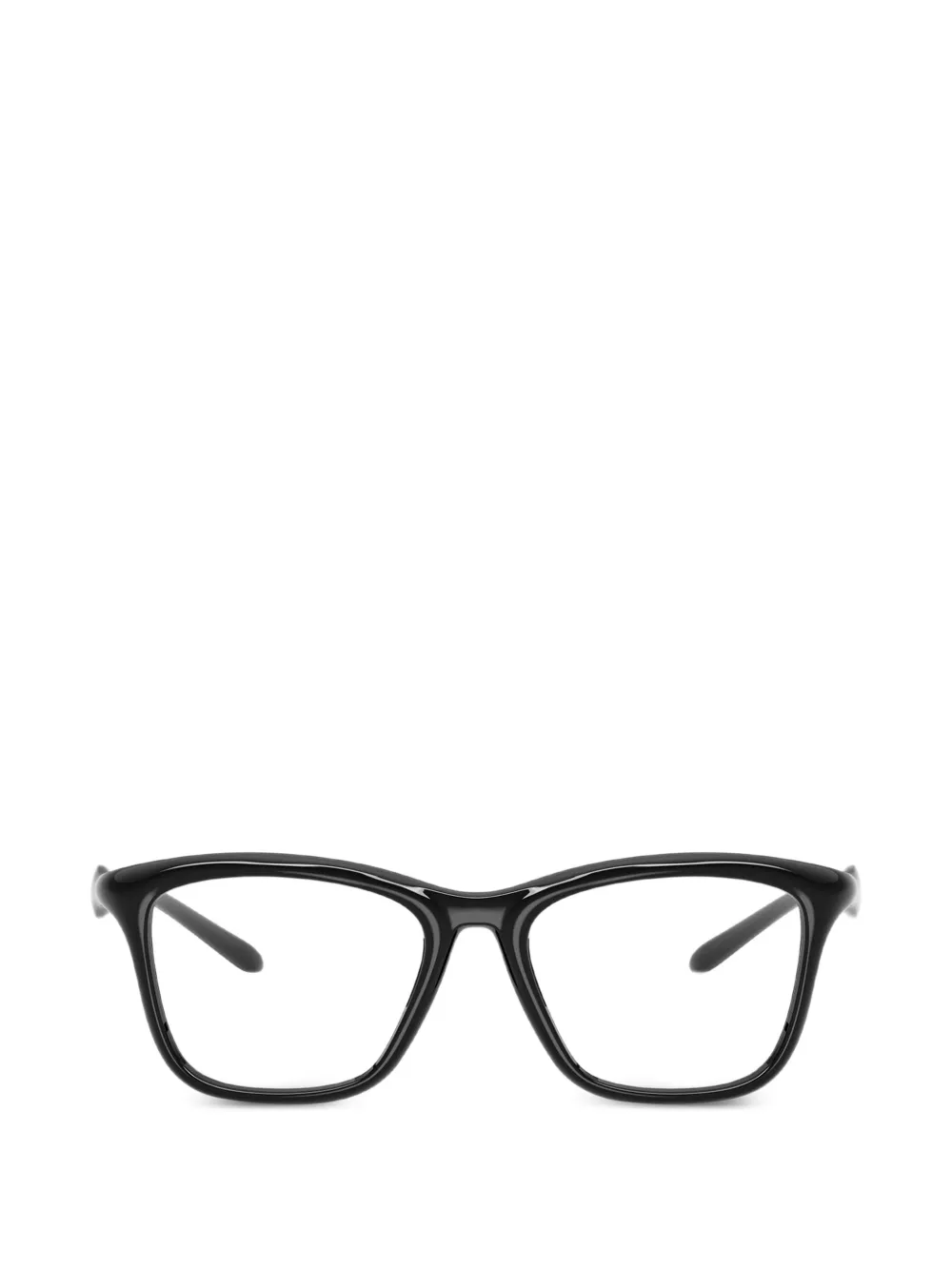 Diesel logo-plaque square-frame glasses - Nero
