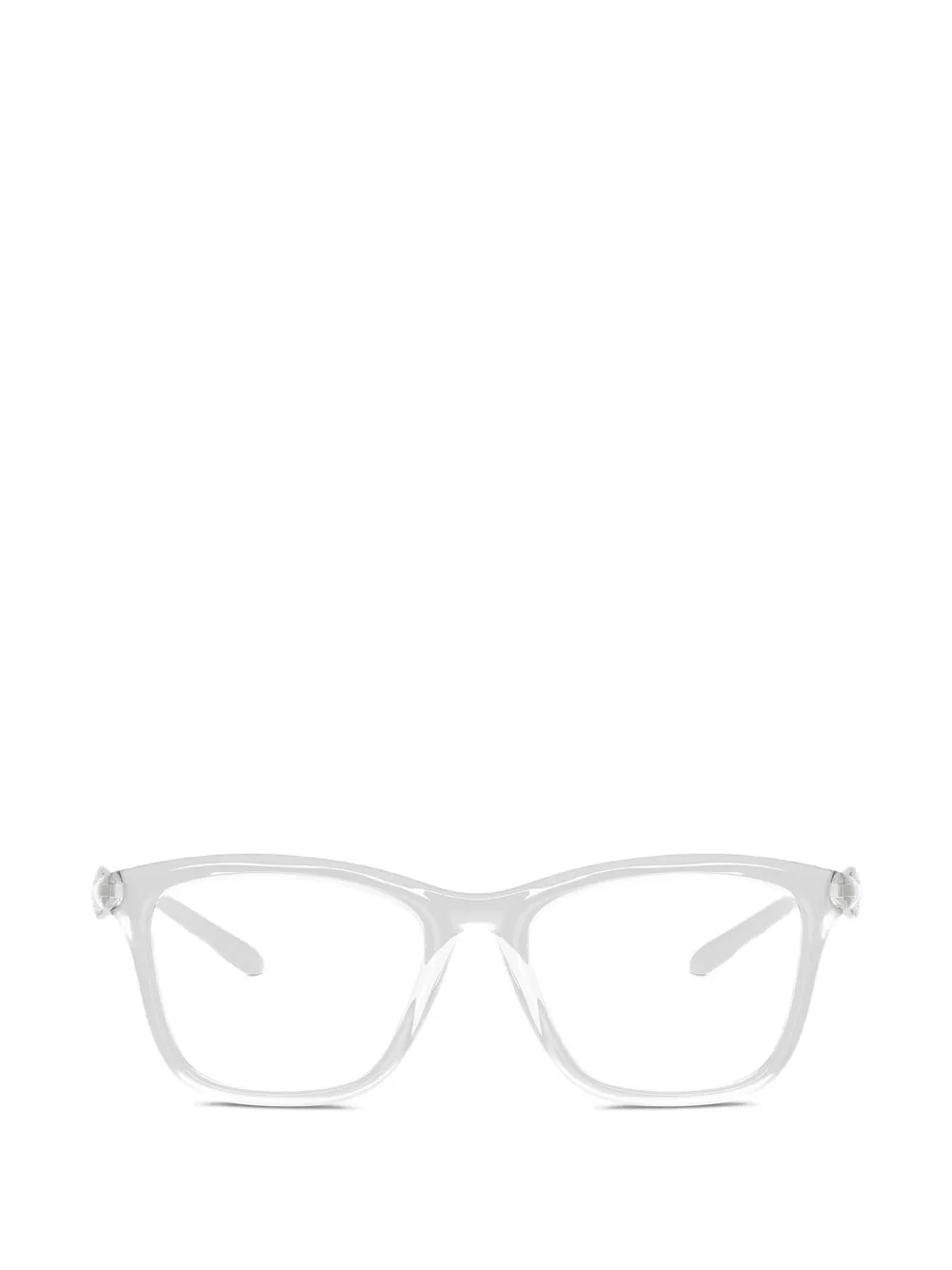Diesel logo-plaque square-frame glasses - Grigio