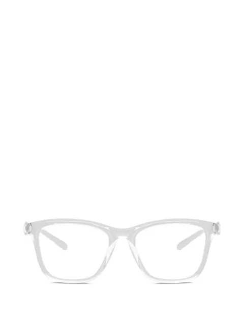 Diesel logo-plaque square-frame glasses
