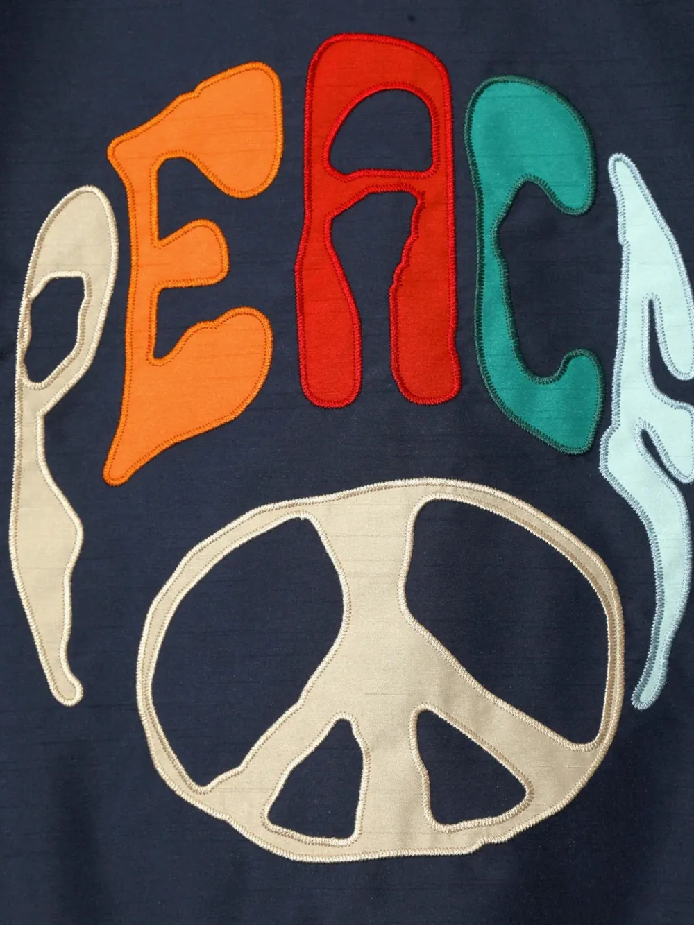 Needles Bomberjack met geborduurd logo en contrasterende mouwen Blauw