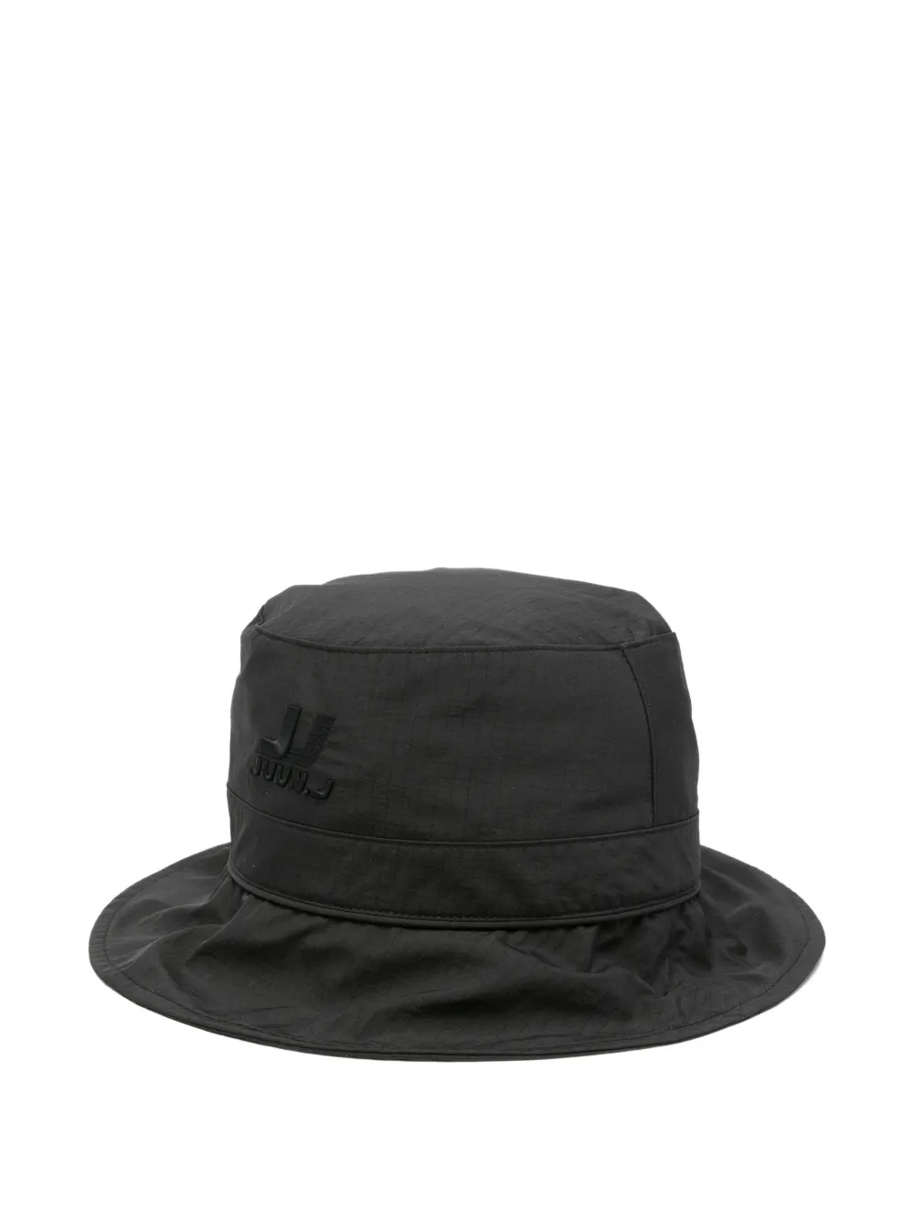 Juun.J ripstop drawstring bucket hat - Nero