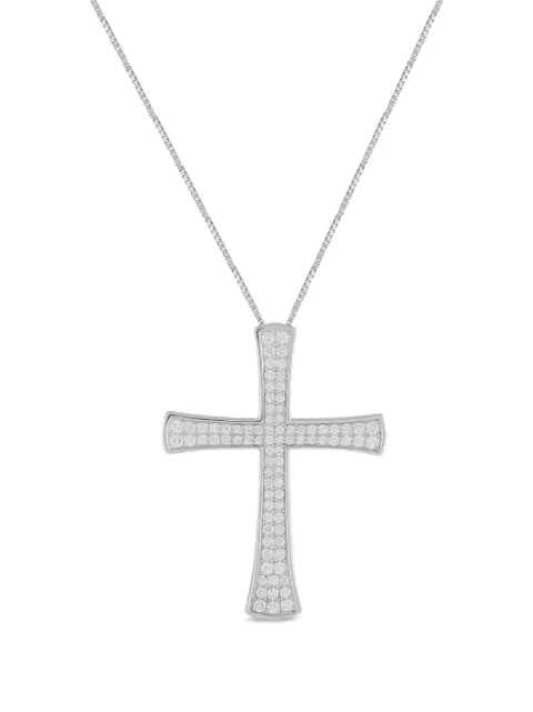 LB Exclusive diamond cross necklace