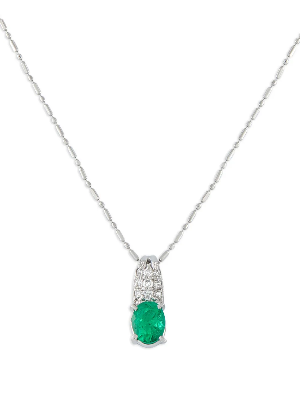 LB Exclusive emerald and diamond necklace - Argento