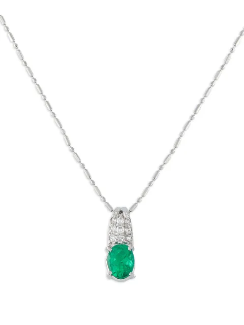 LB Exclusive emerald and diamond necklace