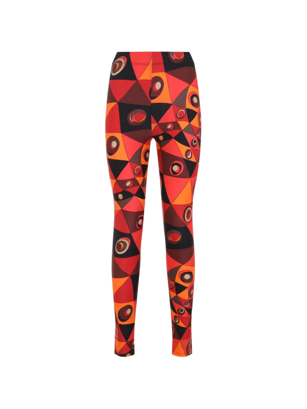 PUCCI Occhi geometric-print trousers - Rosso