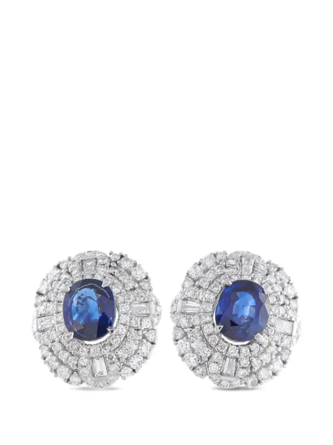 LB Exclusive sapphire diamond earrings