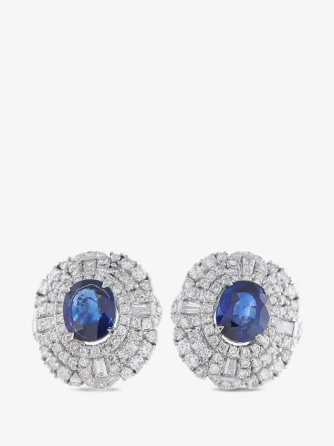 LB Exclusive sapphire diamond earrings