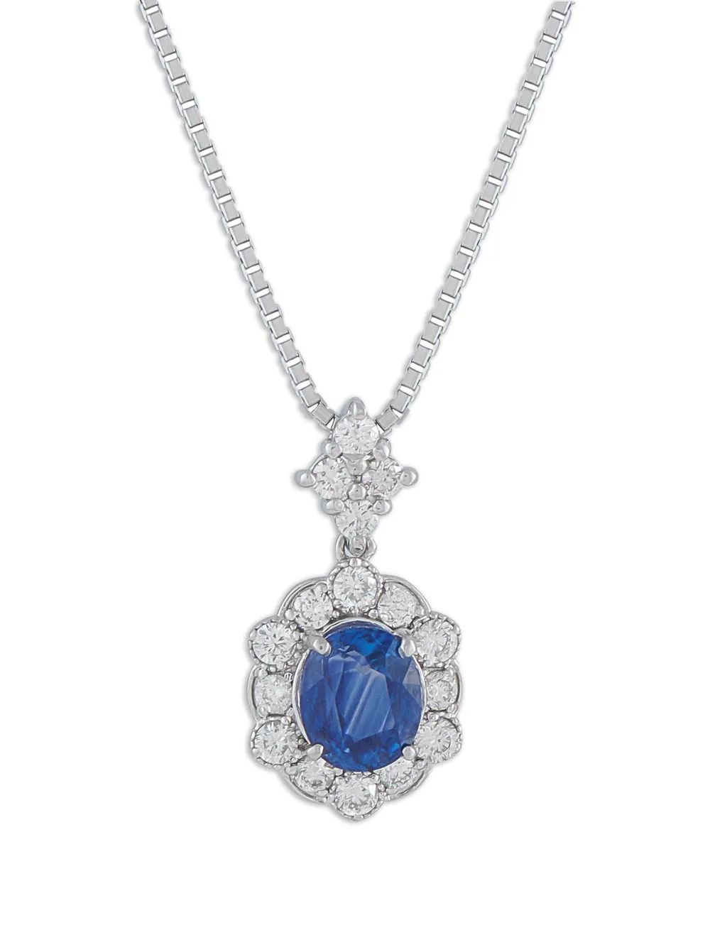 LB Exclusive sapphire and diamond necklace - Argento