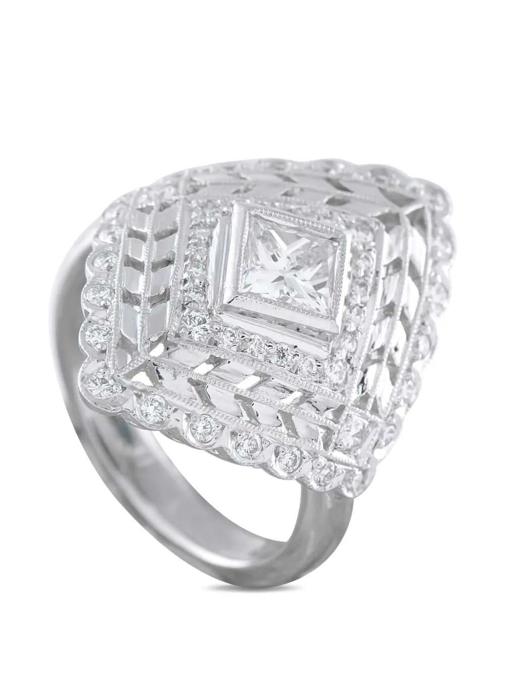 LB Exclusive diamond lace ring - Argento