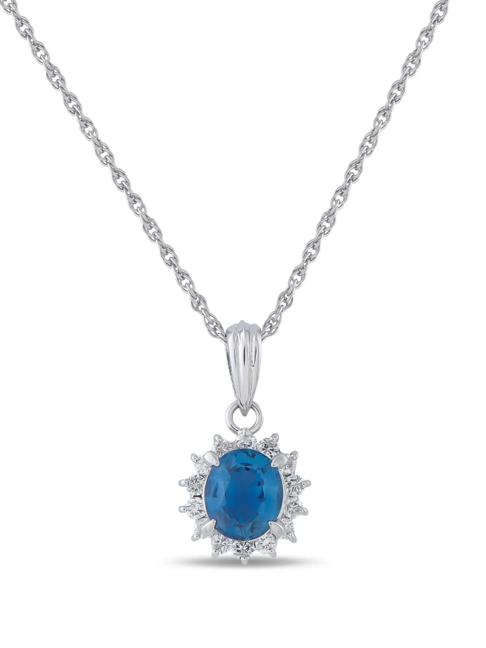 LB Exclusive sapphire and diamond necklace - Argento