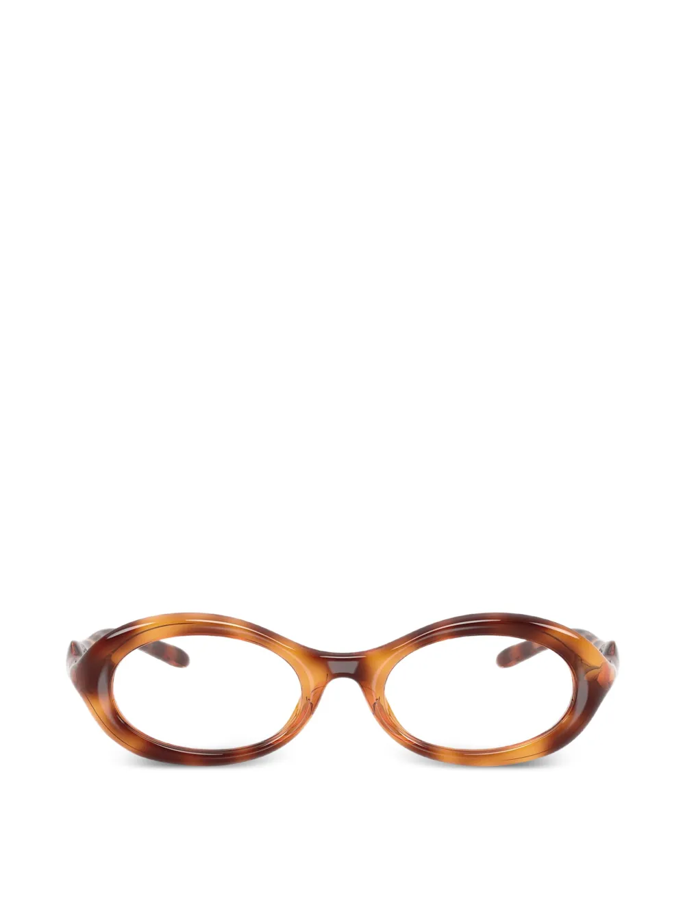 Diesel oval-frame glasses - Marrone