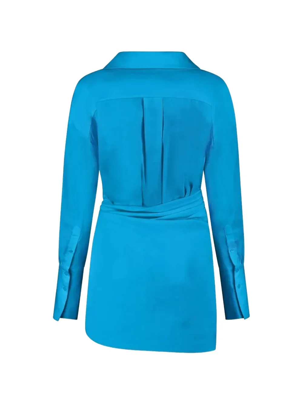 GAUGE81 Jurk met wikkel-stijl Blauw
