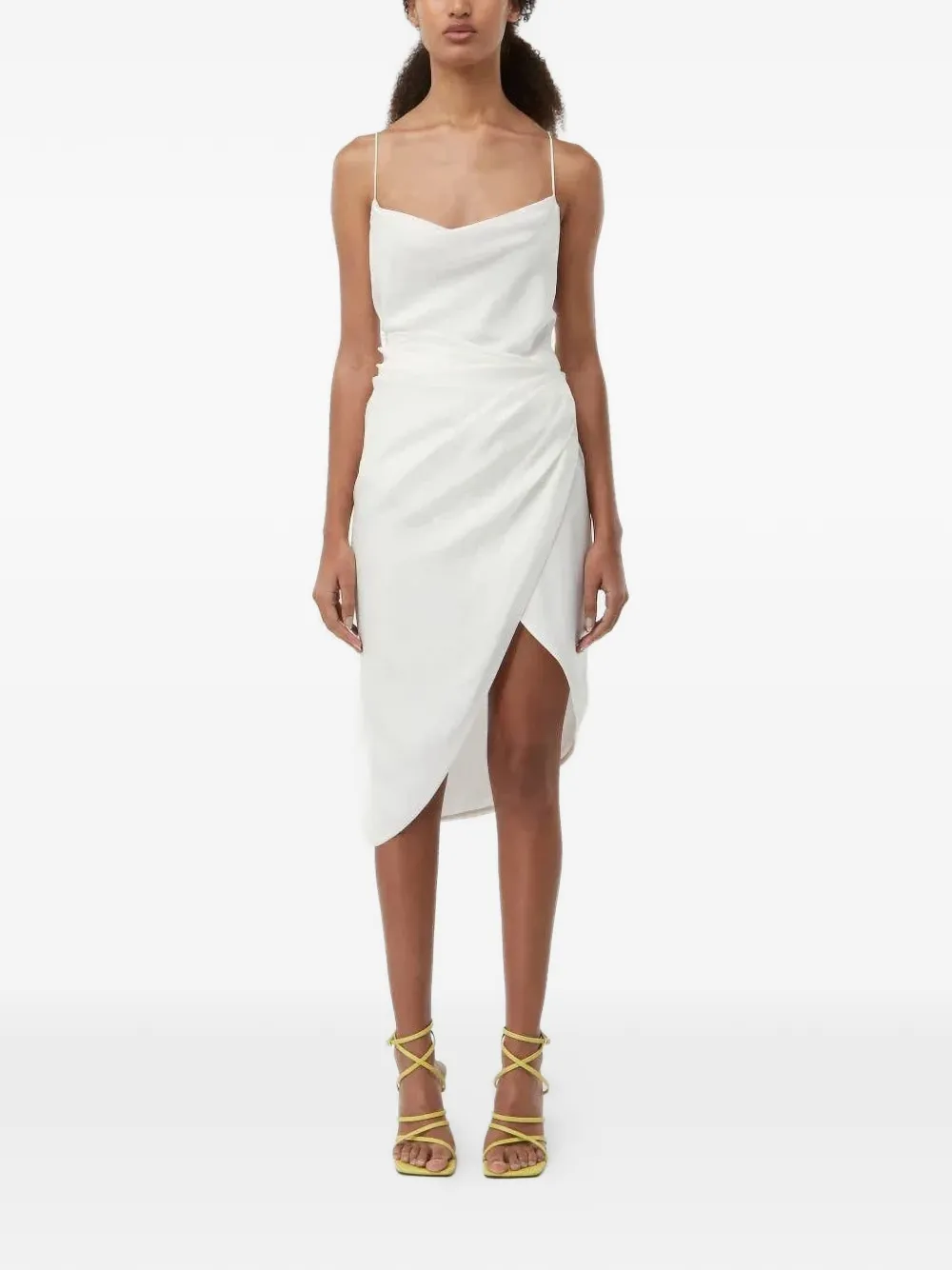 GAUGE81 Shiroi draped dress - Bianco