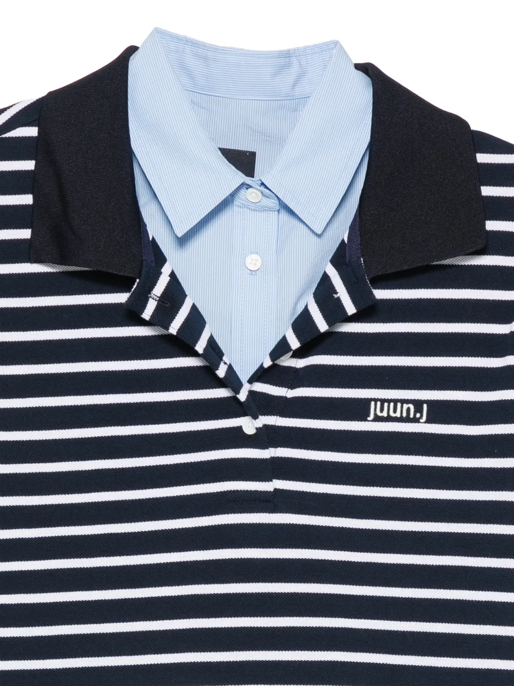  Juun.j Polo A Rayas - Azul 