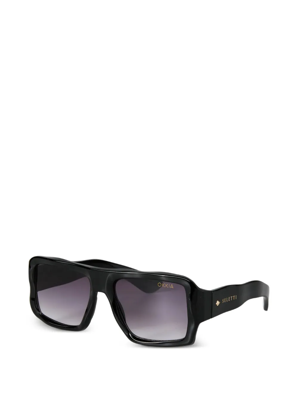Seletti x Okkia Kansas square-frame sunglasses - Nero