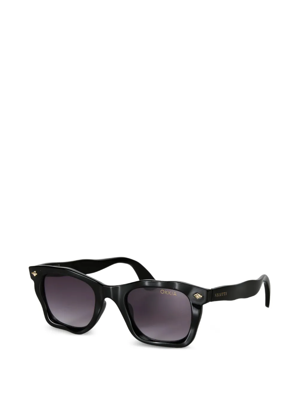 Seletti x Okkia Dakota square-frame sunglasses - Nero