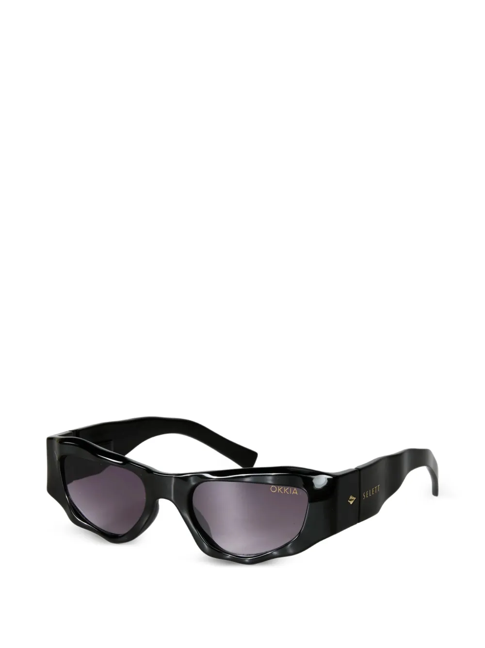 Seletti x Okkia Colorado wavy-frame sunglasses - Nero