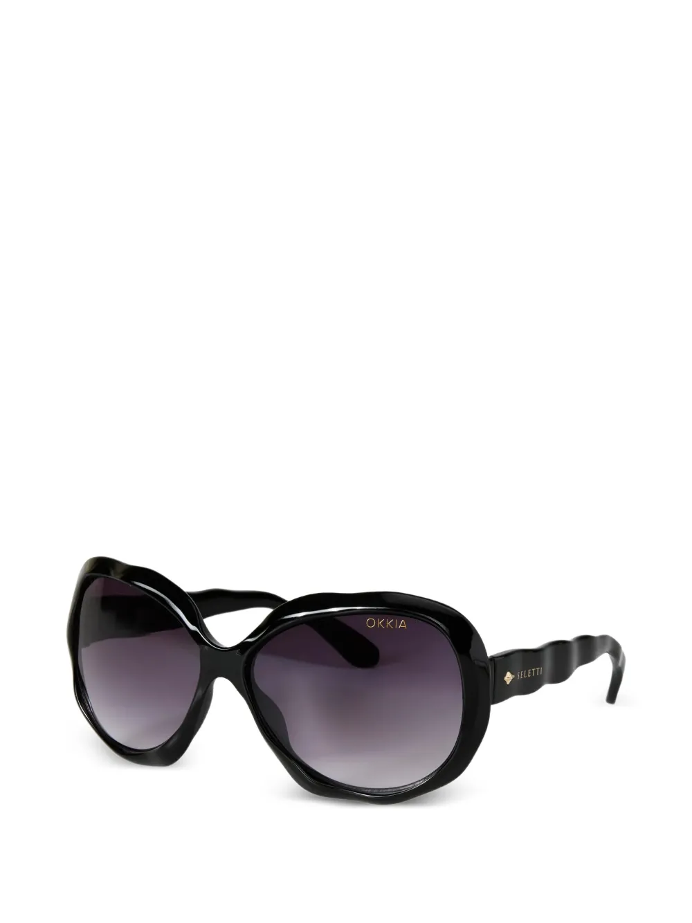 Seletti x Okkia California wavy-frame sunglasses - Nero