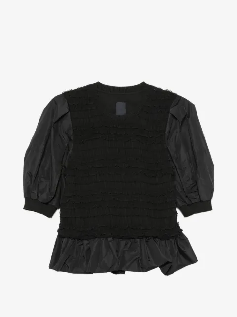 Juun.J playera fruncida con volantes