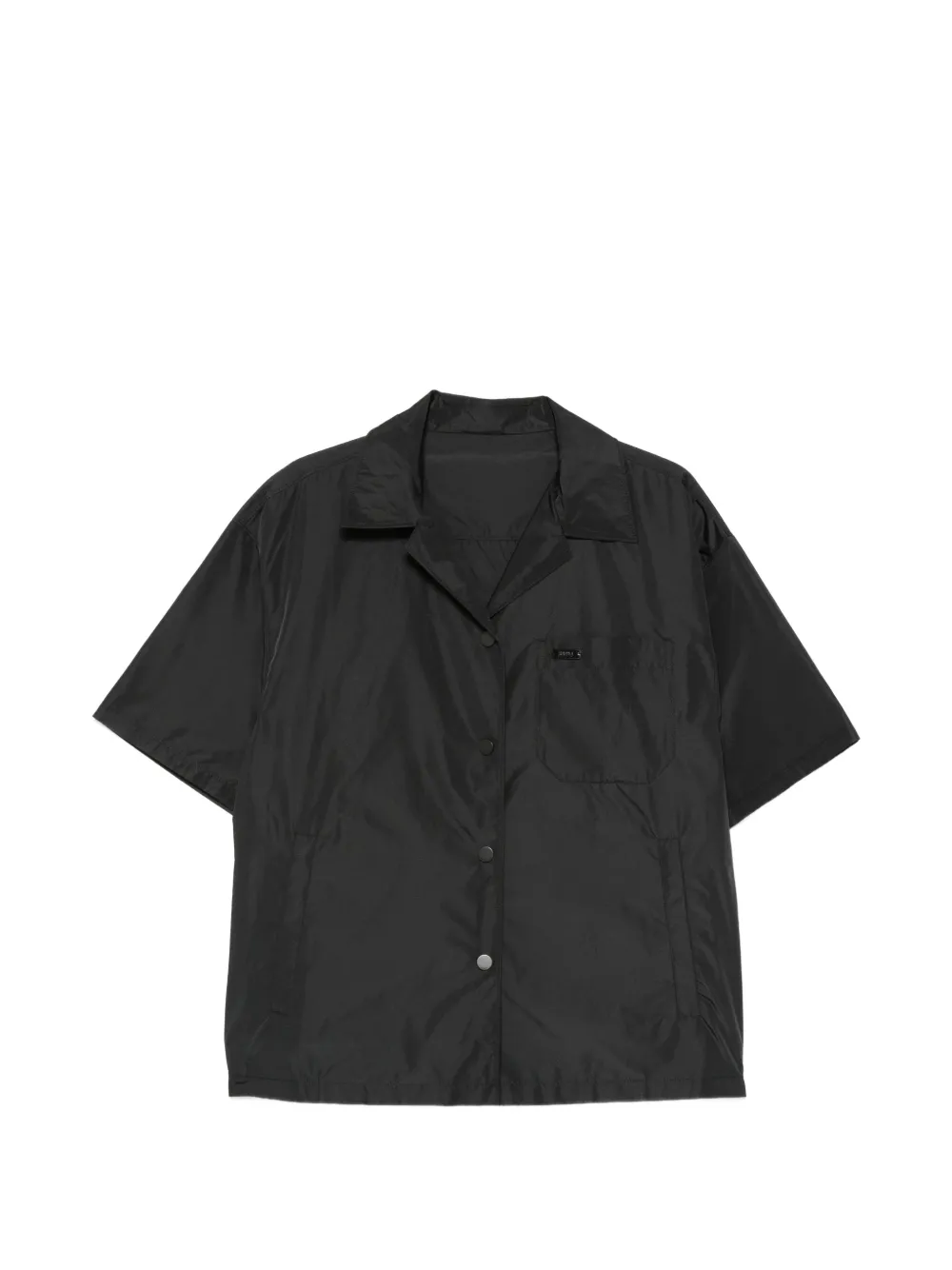 Juun.J logo-plaque short-sleeve shirt - Nero