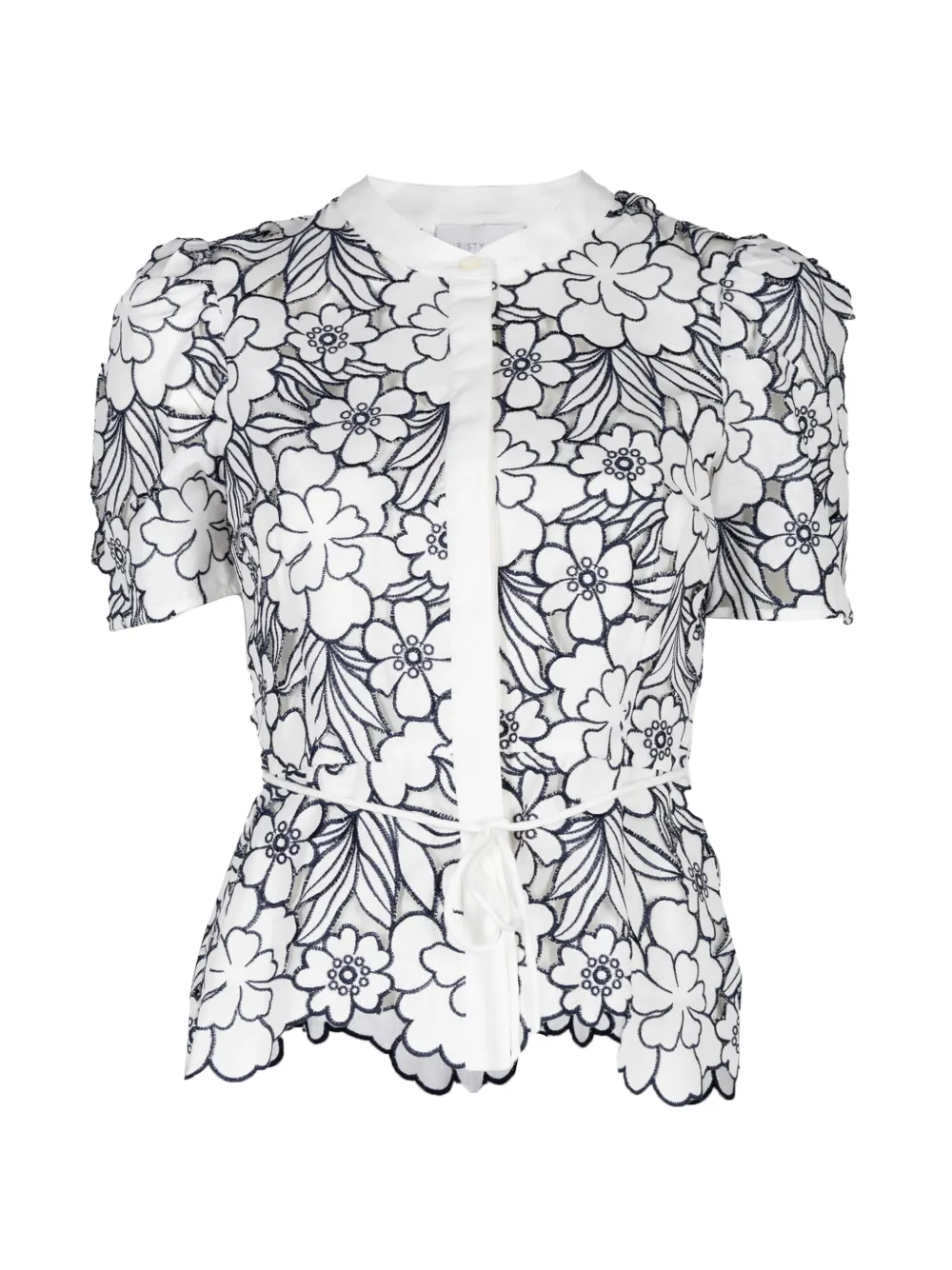 Christy Lynn Bree floral-embroidered blouse - Toni neutri