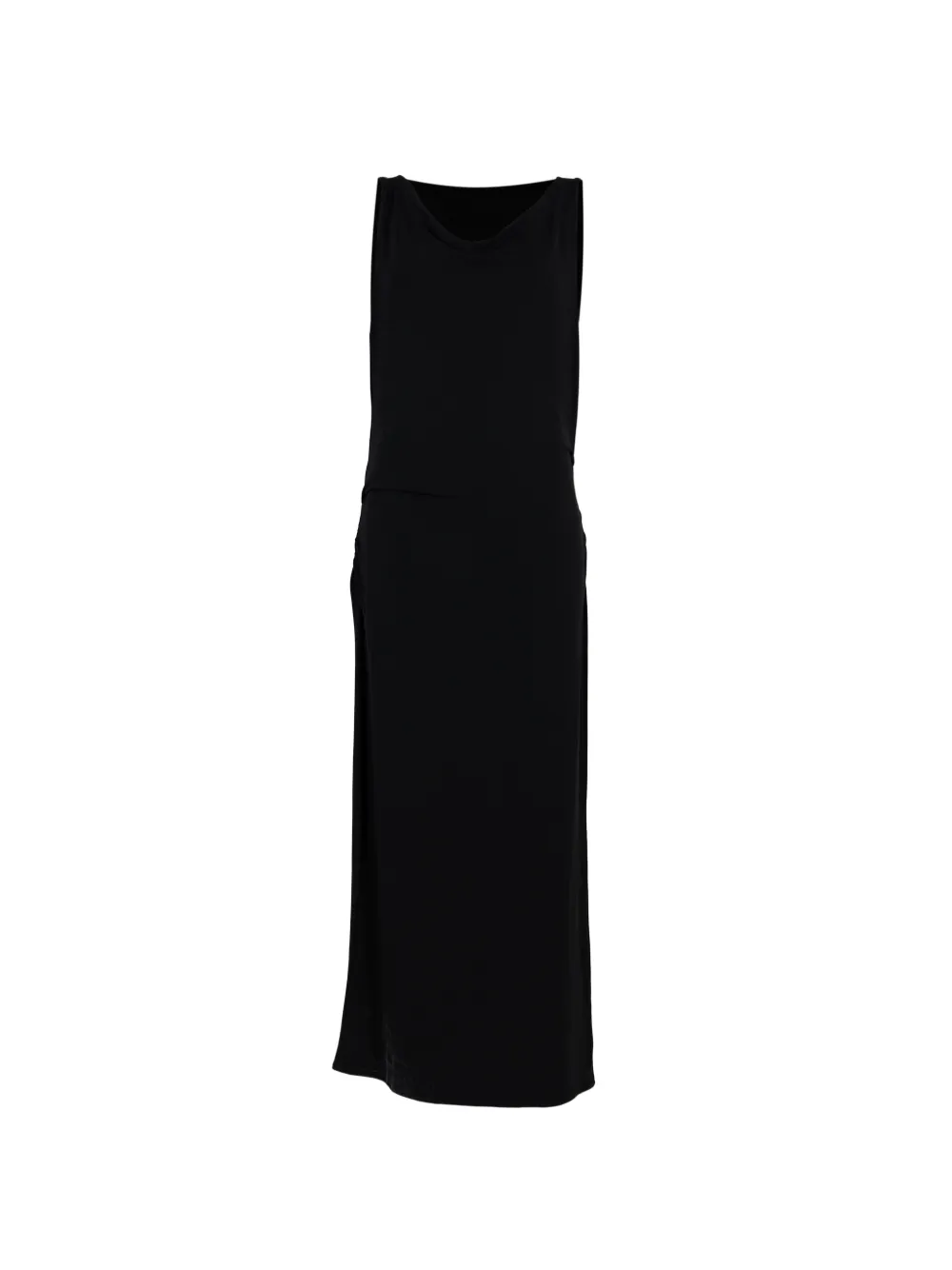 Vince Matte cowl-neck sleeveless midi dress - Nero