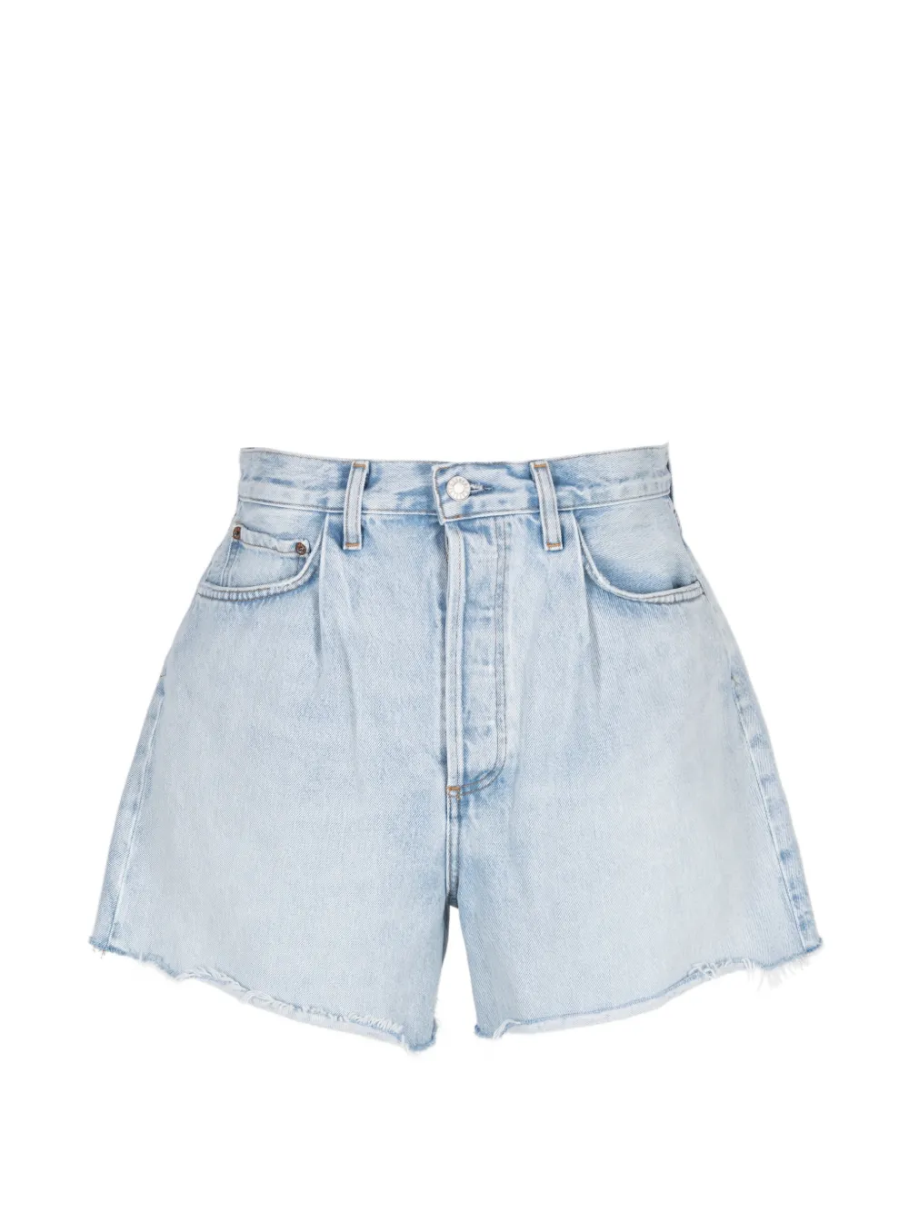 AGOLDE Rhoda frayed shorts - Blau