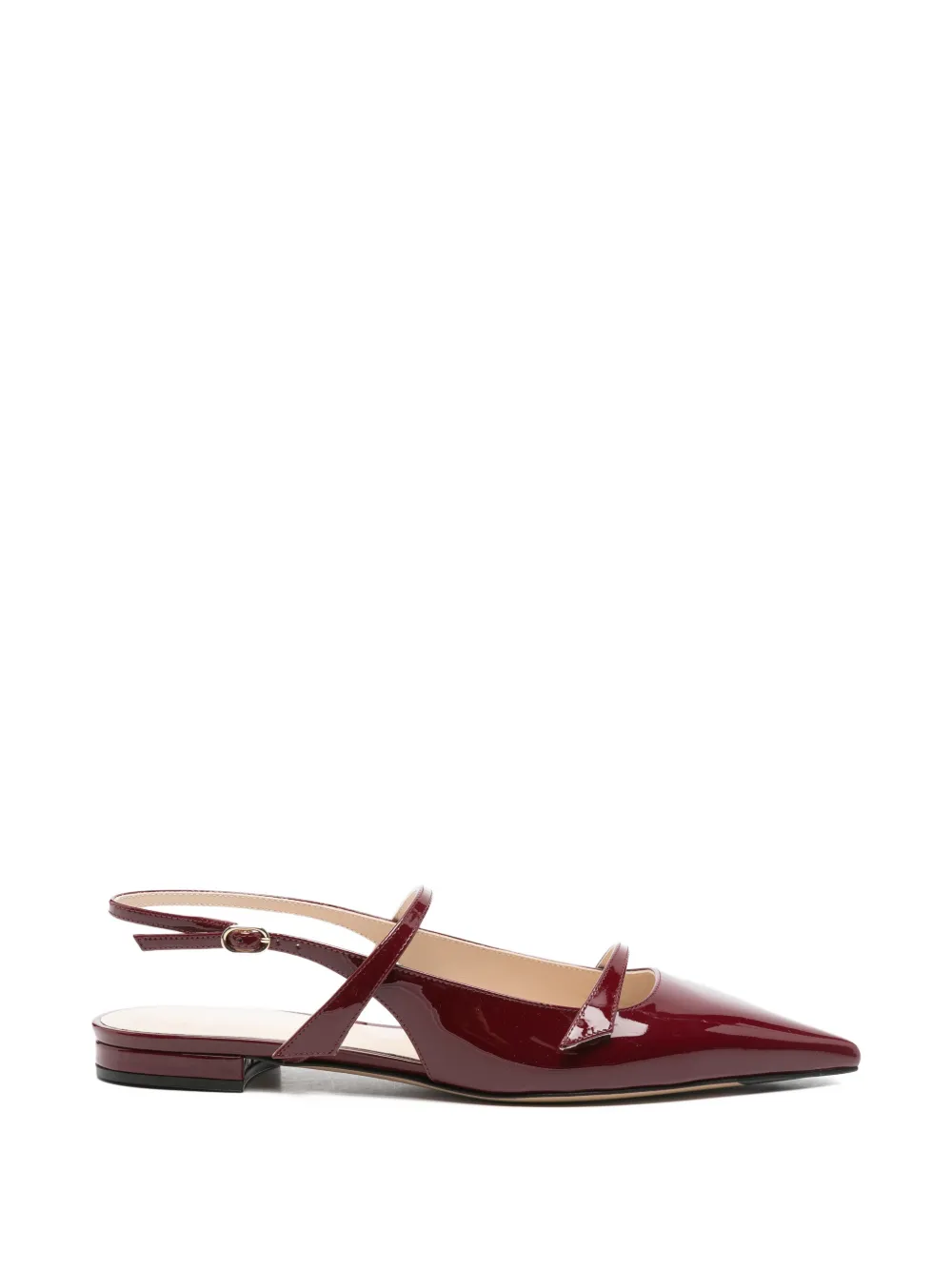 Alexandre Birman pointed-toe slingback pumps Rood