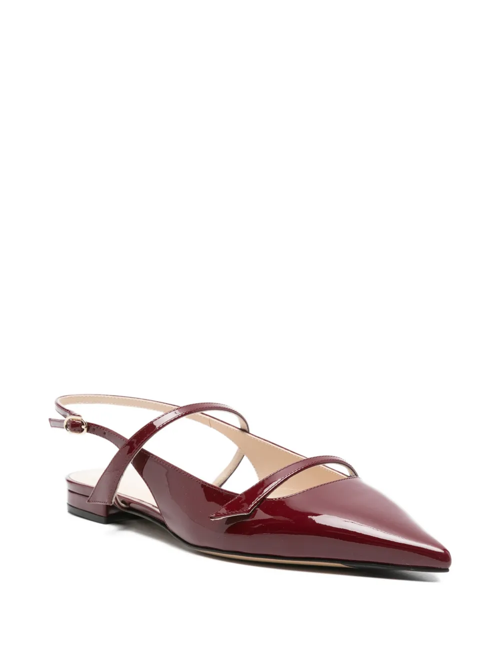 Alexandre Birman pointed-toe slingback pumps Rood